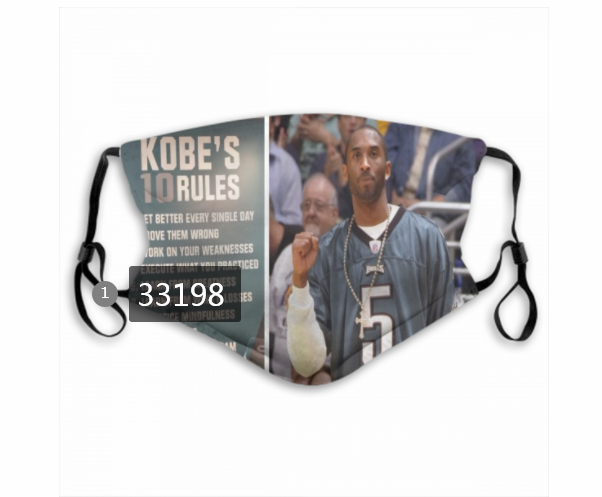 2021 NBA Los Angeles Lakers #24 kobe bryant 33198 Dust mask with filter